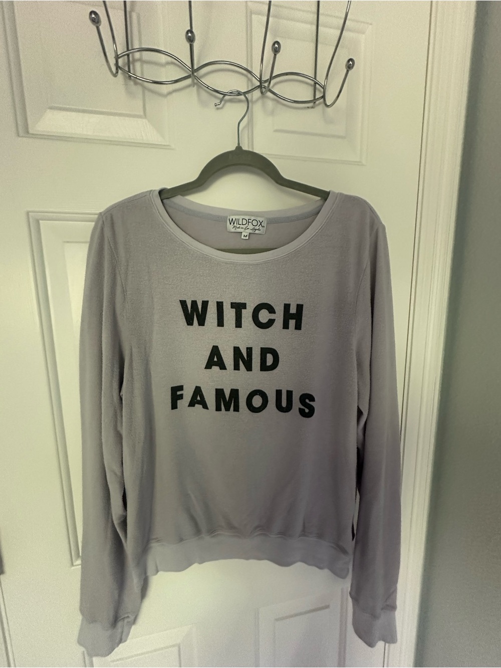 Wildfox Women's 'Witch and Famous' Crewneck Sweatshirt - Light Purple